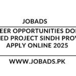 Career Opportunities Donor Funded Project Sindh Province Apply Online 2025