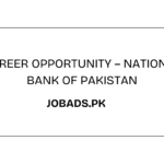 Career Opportunity – National Bank of Pakistan